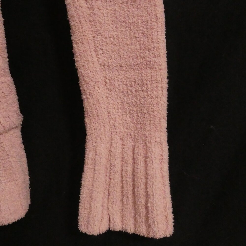 CASA NOVA - Limited Edition | medium | Pink Hooded Chenille V-Neck Sweater - Picture 9 of 15